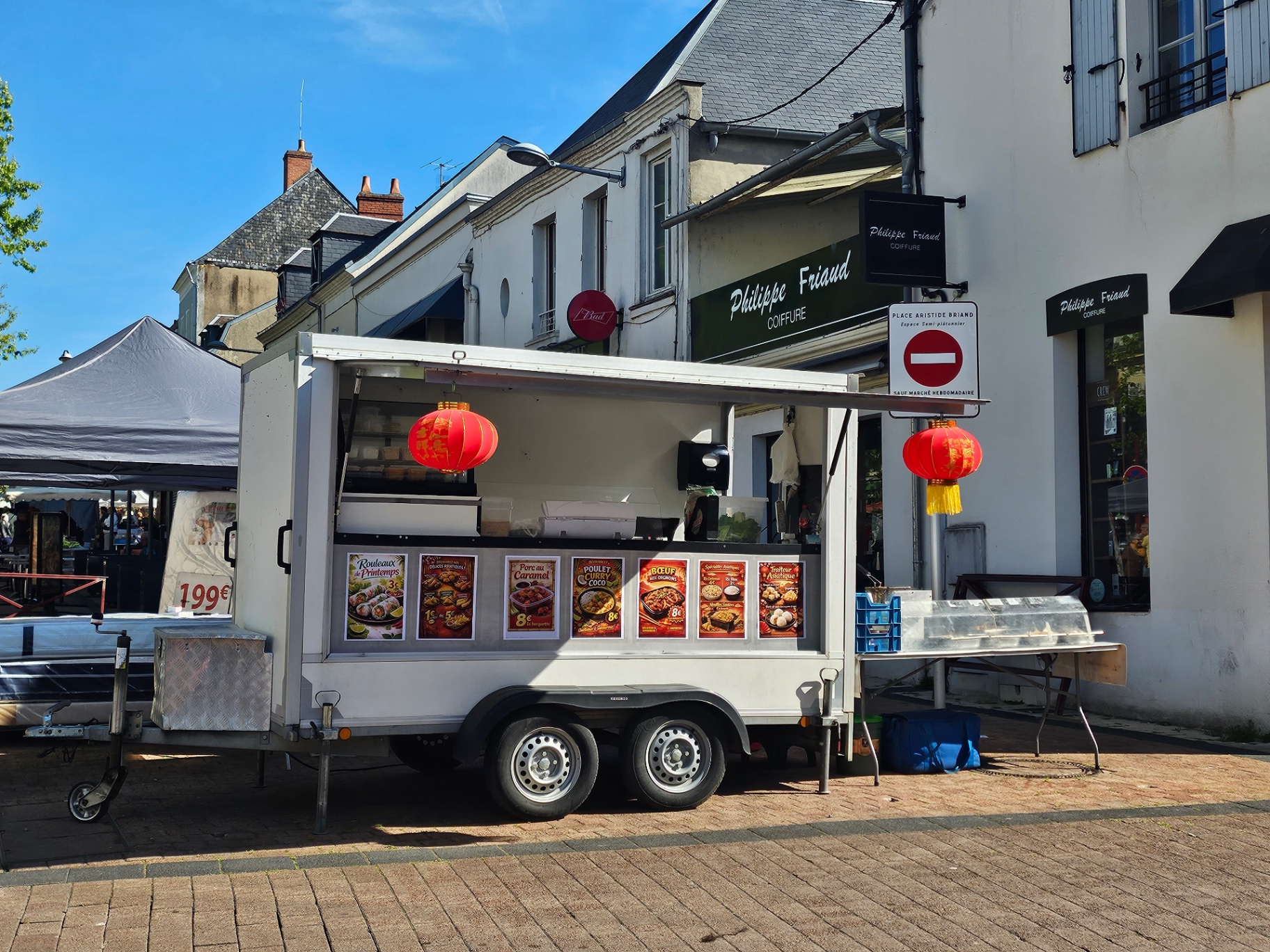 Le food truck installé en centre-ville